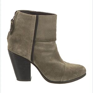 Rag & Bone Green Suede Leather Ankle Boot Size 36.5